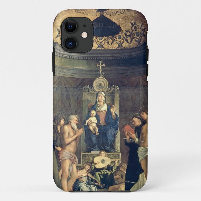Madonna and Child Enthroned between SS. Francis, J Case-Mate iPhone Case (Back)