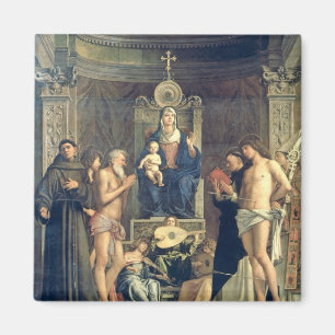 Madonna and Child Enthroned between SS. Francis, J Magnet