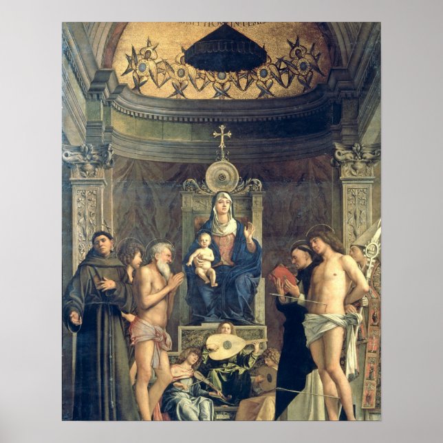 Madonna and Child Enthroned between SS. Francis, J Poster (Front)