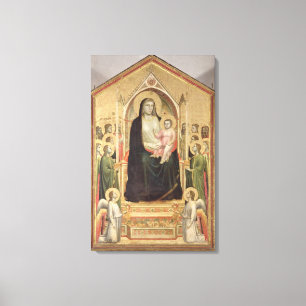 Madonna and Child Enthroned, c.1300-03 (PRE-restor Canvas Print
