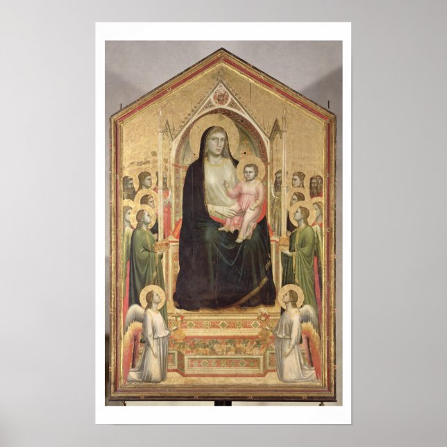 Madonna and Child Enthroned, c.1300-03 (PRE-restor Poster (Front)