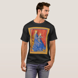 Madonna and Child Enthroned Jean Fouquet Holiday T-Shirt