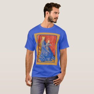 Madonna and Child Enthroned Jean Fouquet Holiday T-Shirt