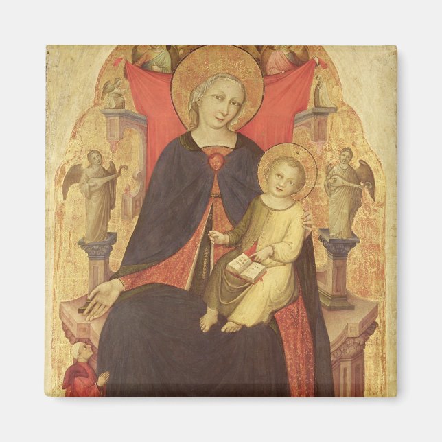 Madonna and Child Enthroned with Donor Vulciano Magnet (Front)