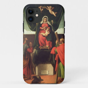 Madonna and Child Enthroned with Four Saints, 1546 iPhone 11 Case
