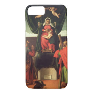 Madonna and Child Enthroned with Four Saints, 1546 iPhone 8/7 Case