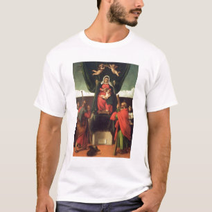 Madonna and Child Enthroned with Four Saints, 1546 T-Shirt