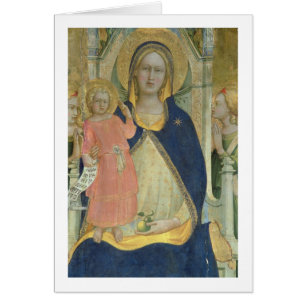 Madonna and Child enthroned with Saints, detail sh