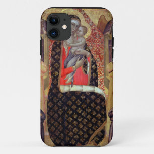 Madonna and child enthroned with six angels (panel iPhone 11 case