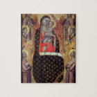 Madonna and child enthroned with six angels (panel