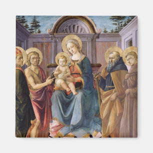 Madonna and Child Enthroned with SS Magnet