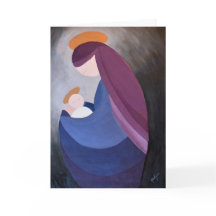 Madonna and Child Folded Christmas Card