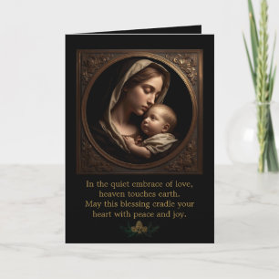 Madonna and Child Folded Greeting Card