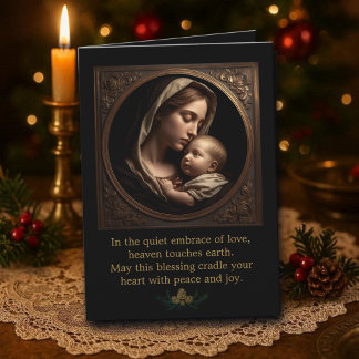 Madonna and Child Folded Greeting Card