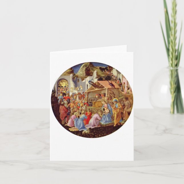 Madonna and Child - Fra Angelico - 1564 Holiday Card (Front)