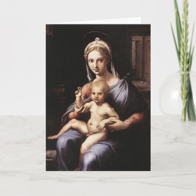 Madonna and Child Holiday Card (Front)