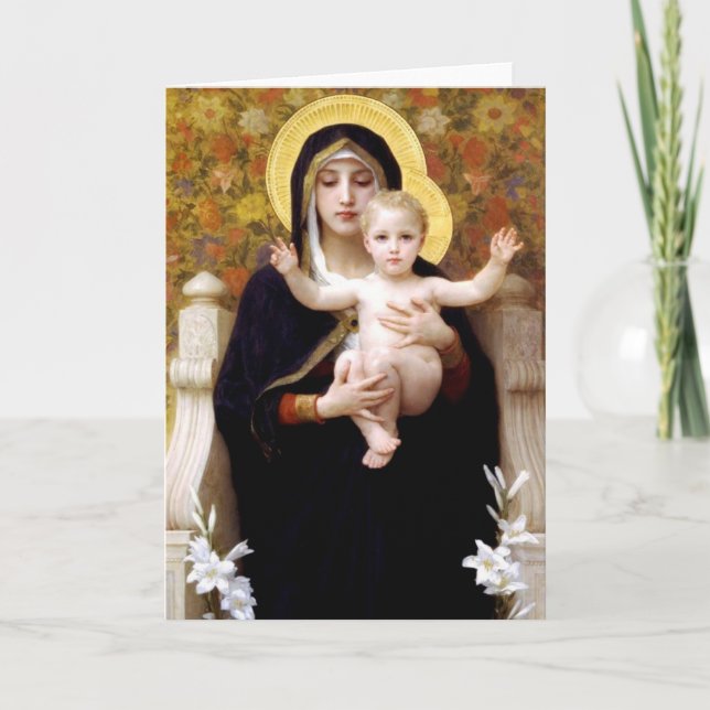 Madonna and Child Holiday Card (Front)