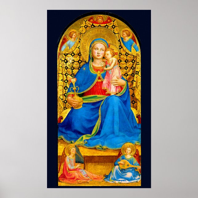 Madonna and Child Holiday Christmas poster (Front)