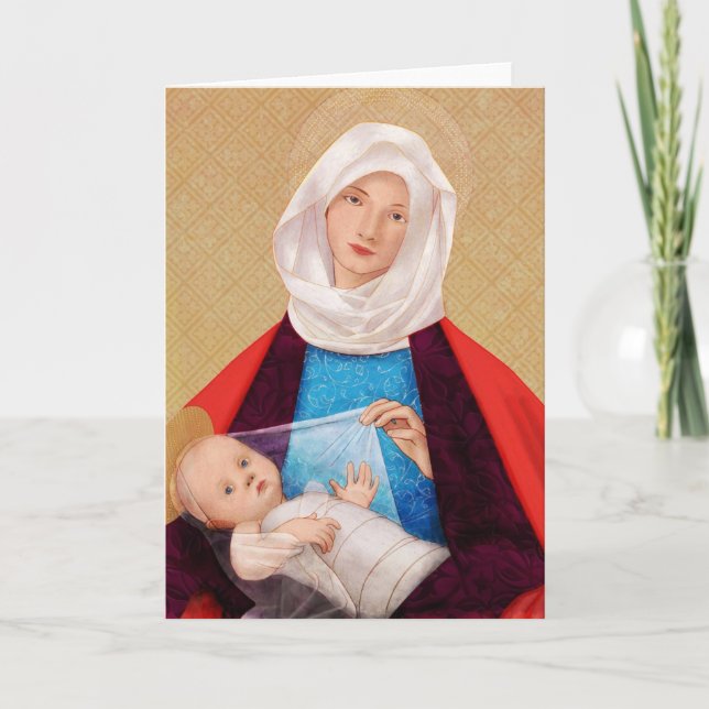 Madonna and Child I Holiday Card (Front)