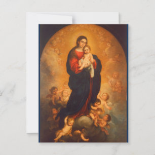 Madonna and Child in Glory ... Postcard