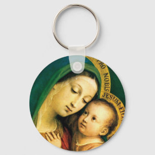 MADONNA AND CHILD KEY RING