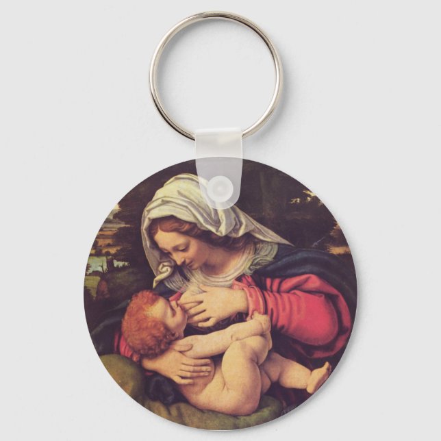 Madonna and Child Key Ring (Front)