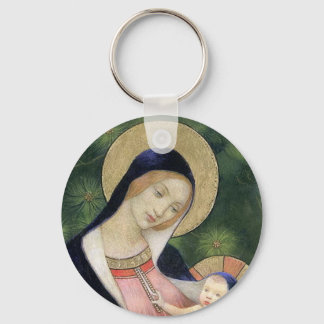 MADONNA AND CHILD KEY RING