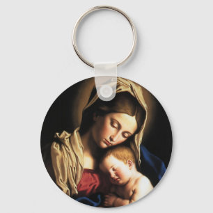 MADONNA AND CHILD KEY RING