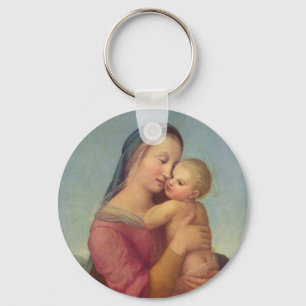 Madonna and Child Key Ring