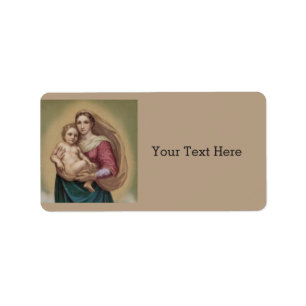 Madonna And Child Label