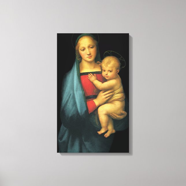 Madonna And Child, Madonna del Granduca by Raphael Canvas Print (Front)