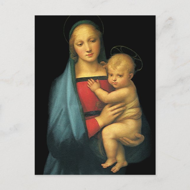 Madonna And Child, Madonna del Granduca by Raphael Postcard (Front)