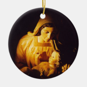 Madonna and Child: Madrid Ceramic Tree Decoration