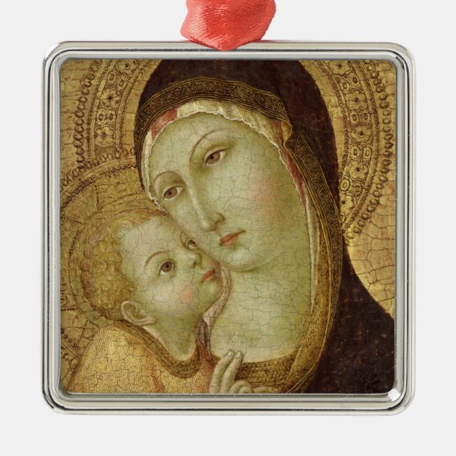 Madonna and Child Metal Tree Decoration (Front)