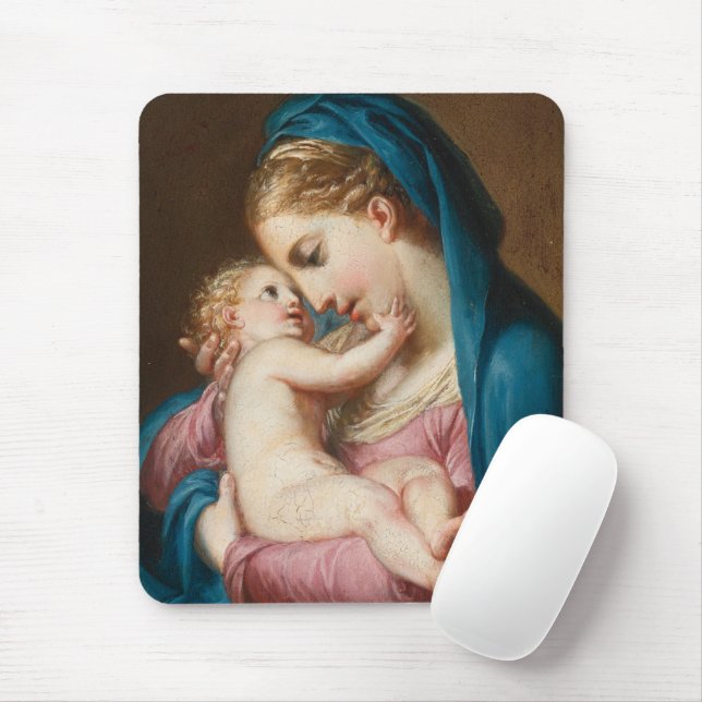 Madonna And Child Mouse Mat (With Mouse)