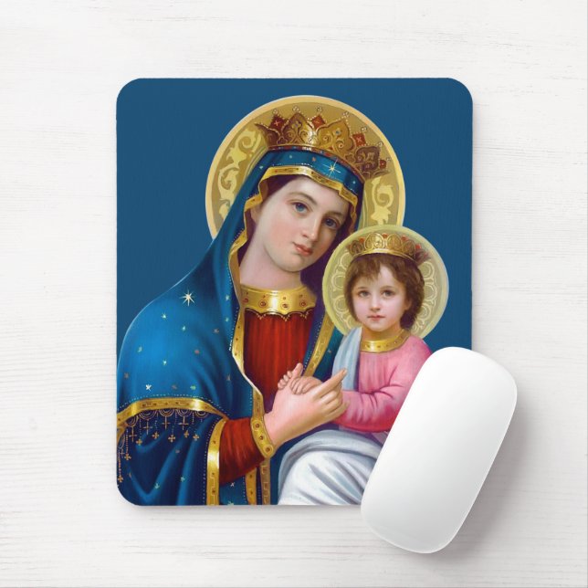 Madonna And Child Mouse Mat (With Mouse)