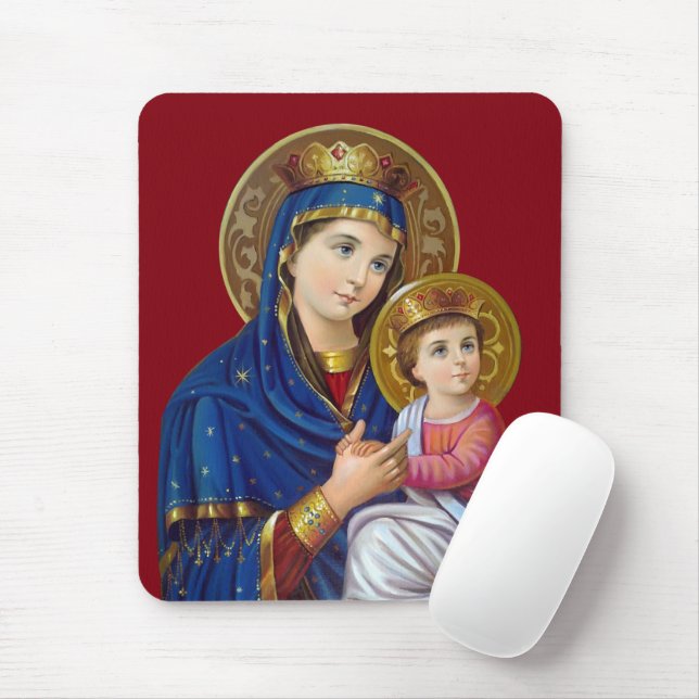 Madonna And Child Mouse Mat (With Mouse)