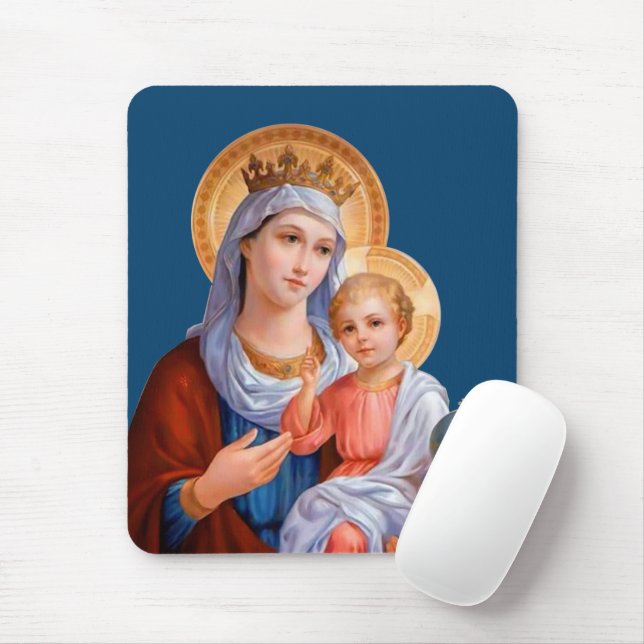 Madonna And Child Mouse Mat (With Mouse)