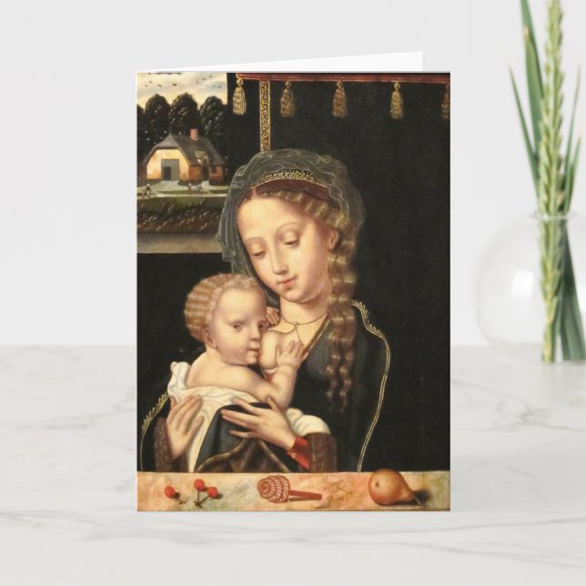 Madonna and Child Nursing Card (Front)