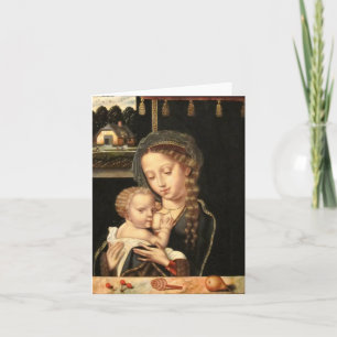 Madonna and Child Nursing Holiday Card