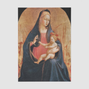 Madonna and Child of the Grapes by Fra Angelico    Tissue Paper