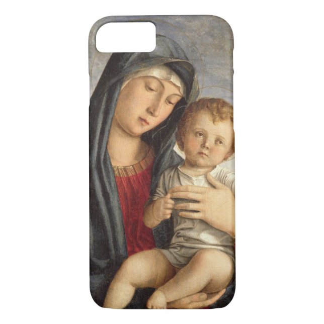 Madonna and Child (oil on panel) 2 Case-Mate iPhone Case (Back)