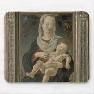 Madonna and Child (oil on panel) Mouse Mat