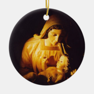 Madonna and Child Ornament, Spain Ceramic Tree Decoration