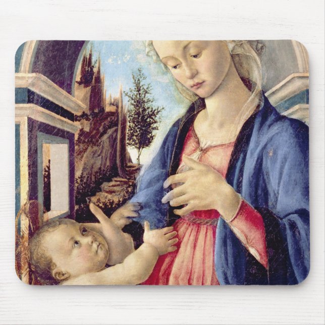 Madonna and Child (panel) 2 Mouse Mat (Front)