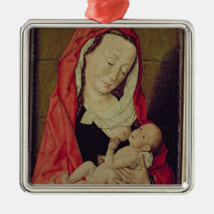 Madonna and Child (panel) Metal Tree Decoration