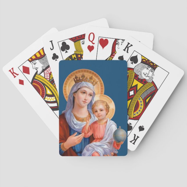 Madonna and Child Playing Cards (Back)