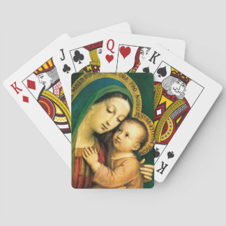 MADONNA AND CHILD PLAYING CARDS