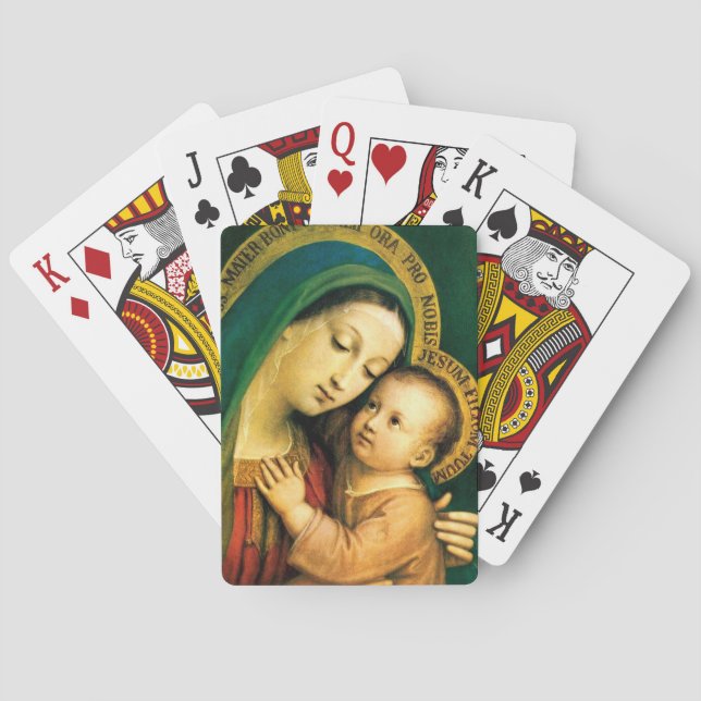 MADONNA AND CHILD PLAYING CARDS (Back)