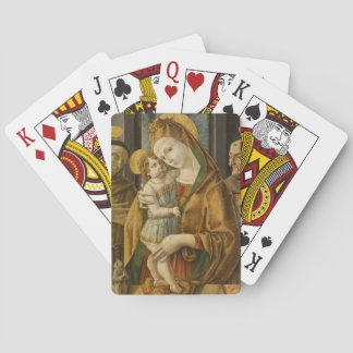 madonna and child playing cards